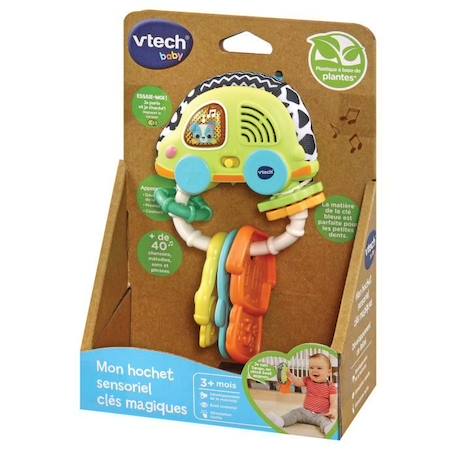 Hochet Sensoriel Clés Magiques Vtech Baby en bioplastique VERT 2 - vertbaudet enfant 