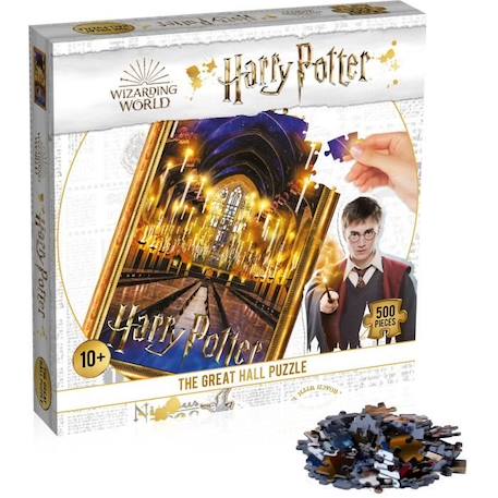 HARRY POTTER Puzzle La Grande Salle 500 pièces JAUNE 4 - vertbaudet enfant 