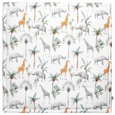 Sevira Kids - Tapis de parc/éveil réversible, Safari BLANC 1 - vertbaudet enfant 