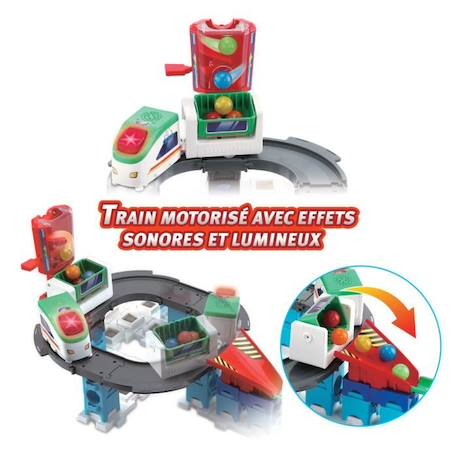 Circuit de billes VTECH MARBLE RUSH - SUPER SKY TOWER SET XL300E - 143 pièces - Pour enfants de 4 ans et plus BLANC 5 - vertbaudet enfant 