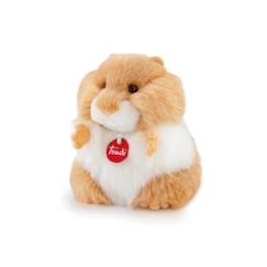 Jouet-Premier âge-Peluche - TRUDI - Fluffy Hamster - Blanc et Marron Clair - 16X20X20cm