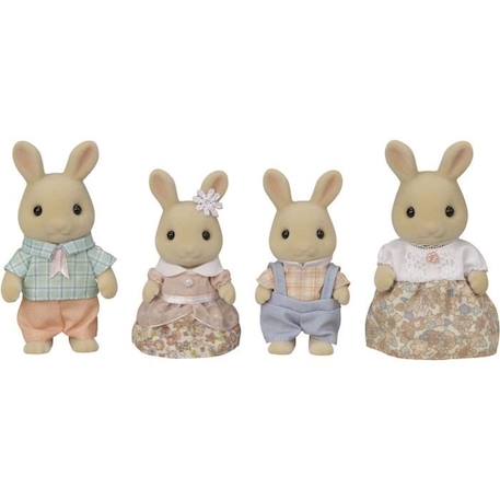 Poupée - SYLVANIAN FAMILIES - La famille Lapin Crème - Articulée et habillée avec soin BLANC 2 - vertbaudet enfant 