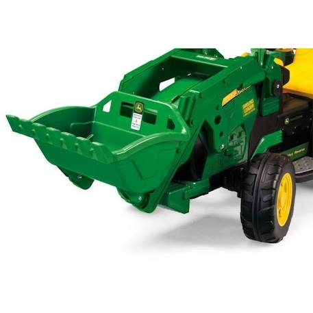 Tractopelle électrique - John Deere LOADER - PEG PEREGO VERT 2 - vertbaudet enfant 