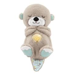 Linge de maison et décoration-Décoration-Fisher-Price - Ma Loutre Câlins Bonne Nuit - Jouet d'Eveil - Peluche Apaisante pour Bébé - Lumière et Musique - Dès la naissance