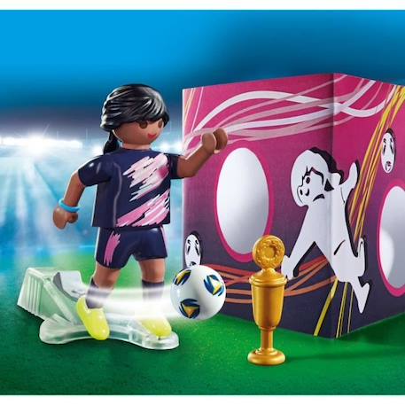 PLAYMOBIL - 70875 - Joueuse de football - Personnage Special Plus avec accessoires BLEU 2 - vertbaudet enfant 