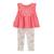 Ensemble blouse et legging en gaze de coton bébé fille Haapiti ROSE 1 - vertbaudet enfant 