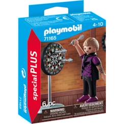 Jouet-Jeux d'imagination-Joueur de fléchettes - PLAYMOBIL - Blanc - Enfant - 4 ans - Garantie 2 ans