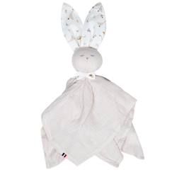 Jouet-Premier âge-Doudous et jouets en tissu-Doudou plat Lapin personnalisable Sidonia - SEVIRA KIDS - Multicolore - 0 mois - Naissance