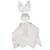 Doudou plat Lapin personnalisable Sidonia - SEVIRA KIDS - Multicolore - 0 mois - Naissance BLANC 1 - vertbaudet enfant 