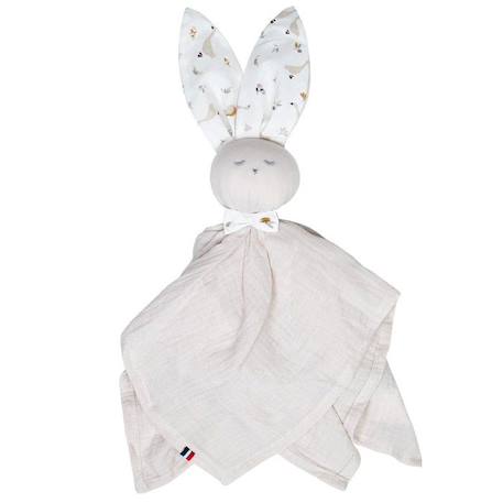 Doudou plat Lapin personnalisable Sidonia - SEVIRA KIDS - Multicolore - 0 mois - Naissance BLANC 1 - vertbaudet enfant 