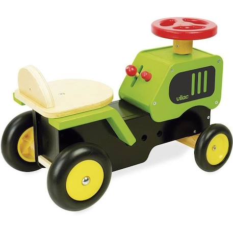 Porteur Tracteur pour enfant en bois - VILAC - 4 roues - Vert - 18 mois VERT 2 - vertbaudet enfant 