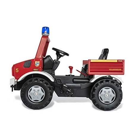 Véhicule à pédales Unimog Pompiers - Rolly Toys - Pneus murmure - RollyFlashlight inclus ROUGE 2 - vertbaudet enfant 