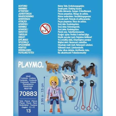 PLAYMOBIL - 70883 - Educatrice de chiens BLEU 4 - vertbaudet enfant 