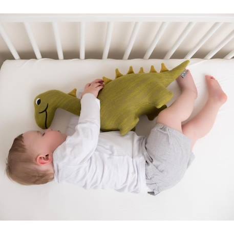 Peluche Dinosaure en tricot - SEVIRA KIDS - Grand format - Vert - Pour Bébé VERT 4 - vertbaudet enfant 