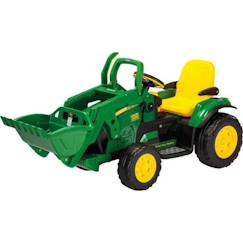 Jouet-Jeux de plein air-Tractopelle électrique - John Deere LOADER - PEG PEREGO