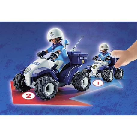 PLAYMOBIL - 71092 - Policier et quad BLEU 3 - vertbaudet enfant 