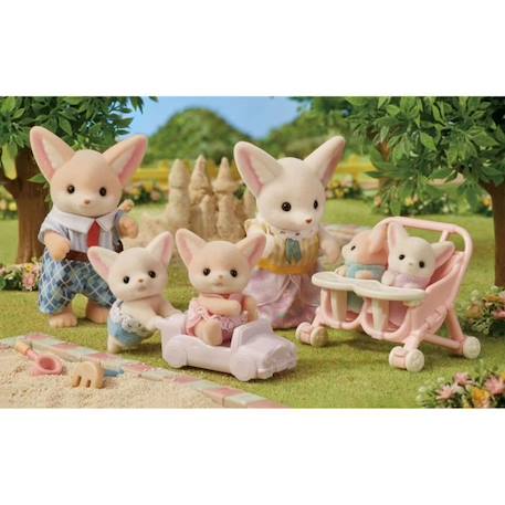 Poupée - SYLVANIAN FAMILIES - Famille Fennec - Multicolore - Articulée et habillée avec soin BLANC 6 - vertbaudet enfant 