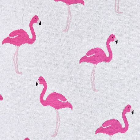 Couverture pour  en coton bio FLAMANT ROSE GRIS 3 - vertbaudet enfant 