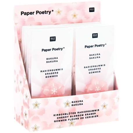 Rico Design 2 Gommes Roses Fleurs Sakura - Printemps Japonais ROSE 2 - vertbaudet enfant 