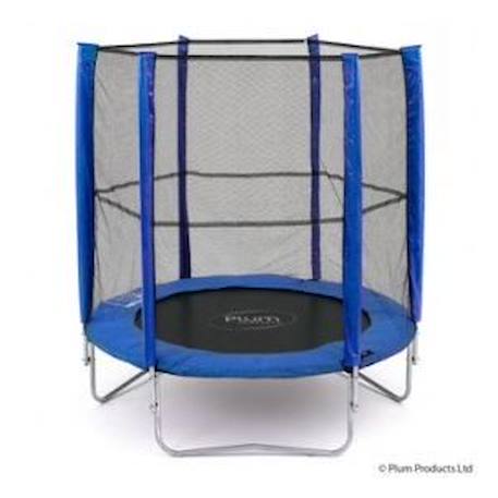 Trampoline 180 Bleu avec filet - PLUM - Fantastique et coloré - Mixte - Enfant - 3 ans et plus BLEU 3 - vertbaudet enfant 