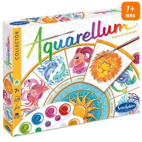 Coffret Aquarellum Collector - Zodiaque BLANC 1 - vertbaudet enfant 