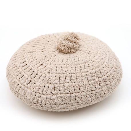 Coussin rond crochet LENKA ECRU - Nattiot BEIGE 2 - vertbaudet enfant 