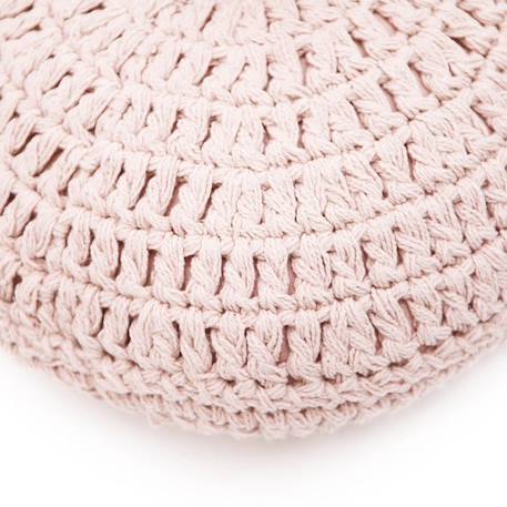 Coussin rond crochet LENKA ROSE NUDE - Nattiot ROSE 5 - vertbaudet enfant 