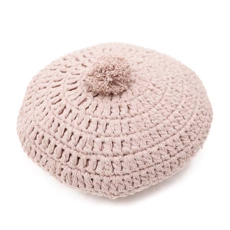 Coussin rond crochet LENKA ROSE NUDE - Nattiot ROSE 3 - vertbaudet enfant 