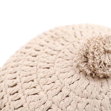 Coussin rond crochet LENKA ECRU - Nattiot BEIGE 5 - vertbaudet enfant 