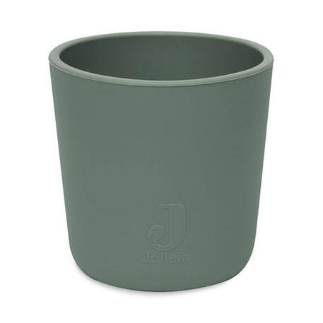 Gobelet bébé en silicone - Vert cendré - 7 x 7 cm - Jollein VERT 1 - vertbaudet enfant 