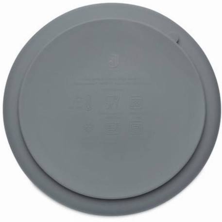 Assiette en silicone - Storm Gris - Pour bébé et enfant - Ventouse pratique - JOLLEIN GRIS 3 - vertbaudet enfant 