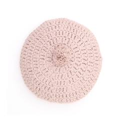 -Coussin rond crochet LENKA ROSE NUDE - Nattiot