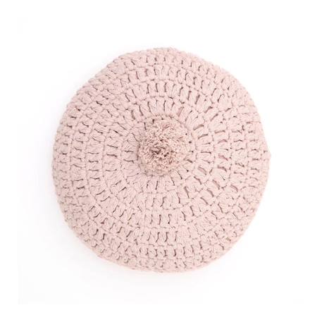 Coussin rond crochet LENKA ROSE NUDE - Nattiot ROSE 1 - vertbaudet enfant 