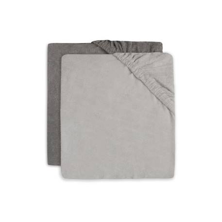 Housse matelas à langer Éponge 50x70cm Gris (Pack de 2 pcs) - JOLLEIN GRIS 1 - vertbaudet enfant 