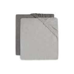 Housse matelas à langer Éponge 50x70cm Gris (Pack de 2 pcs) - JOLLEIN  - vertbaudet enfant