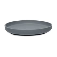 Assiette en silicone - Storm Gris - Pour bébé et enfant - Ventouse pratique - JOLLEIN  - vertbaudet enfant