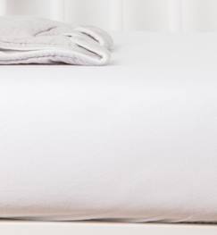 Linge de maison et décoration-Linge de lit bébé-Drap housse Coton Bio jersey- pour lit Bébé (Blanc - 60 x 120 cm)