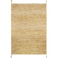 Linge de maison et décoration-Décoration-Tapis-Tapis Coton Lhena Jaune Brun par Nattiot - 100 x 140 cm - Jaune