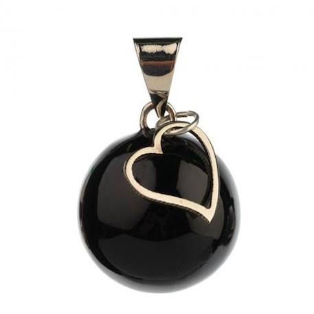 Bola de grossesse - Collier - Breloque coeur - Noir NOIR 1 - vertbaudet enfant 