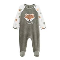 Pyjama bébé en velours Canaille  - vertbaudet enfant