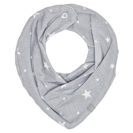 Bandana cache-cou réversible - STELLA - Gris GRIS 1 - vertbaudet enfant 