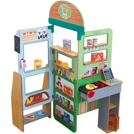 Kidkraft - Marchande Cuisine en bois pliable Let's Pretend MARRON 1 - vertbaudet enfant 