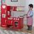 KidKraft - Cuisine en bois pour enfant Vintage Rouge, avec four, réfrigérateur et micro-ondes, accessoires inclus ROUGE 3 - vertbaudet enfant 