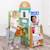 Kidkraft - Marchande Cuisine en bois pliable Let's Pretend MARRON 2 - vertbaudet enfant 