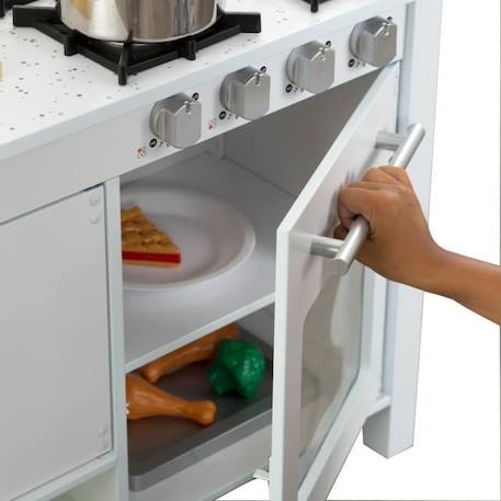 KidKraft - Cuisine en bois pour enfant Petits Chefs avec four et mini planche à découper inclus BLANC 5 - vertbaudet enfant 