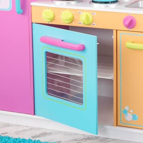 Kidkraft - Grande Cuisine enfant couleurs vives en Bois ROSE 5 - vertbaudet enfant 