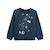 Sweat-shirt en molleton bébé fille Misscerise BLEU 1 - vertbaudet enfant 