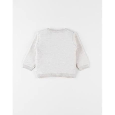 Pull de Noël tricot chiné - beige BEIGE 2 - vertbaudet enfant 