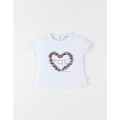 T-shirt coeur à courtes manches  - vertbaudet enfant