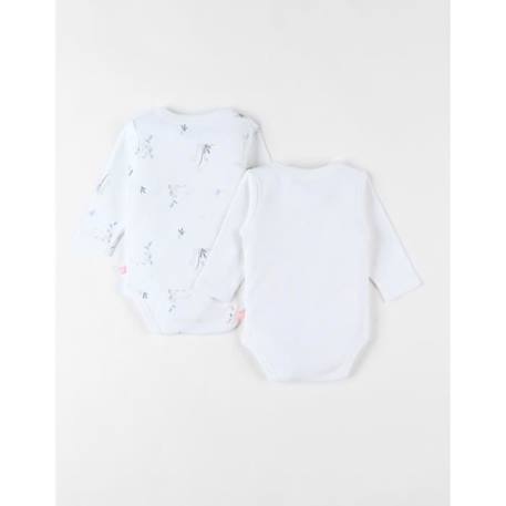 Ensemble de 2 bodies savane en coton BLANC 2 - vertbaudet enfant 